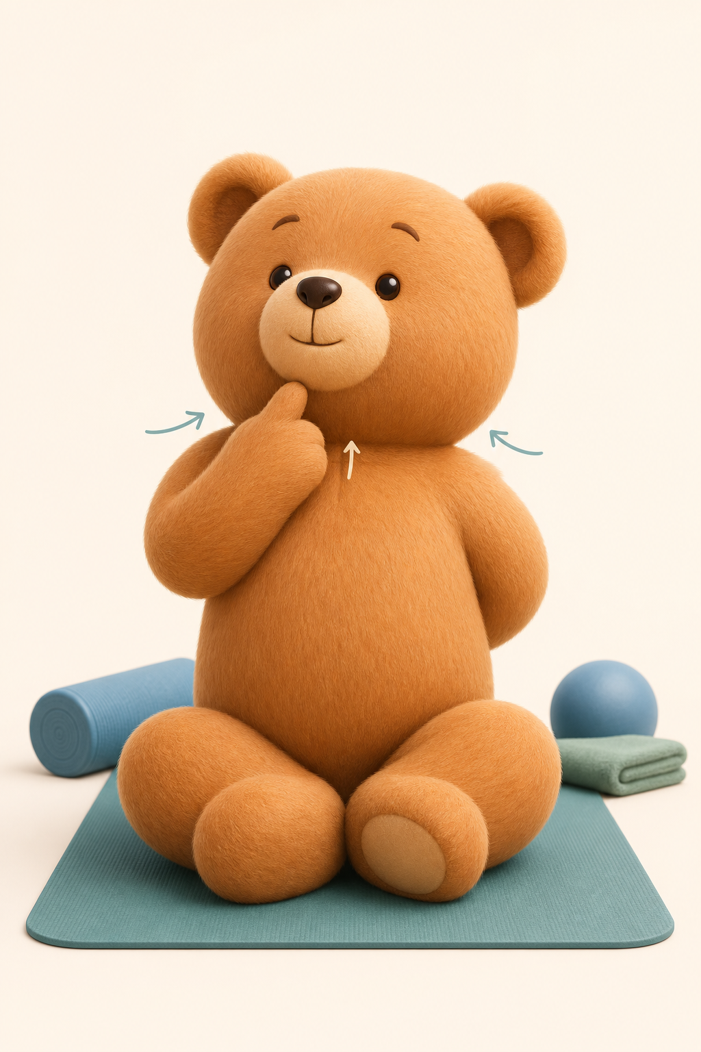 거북목 자세를 바로잡는 BearAlign 곰 캐릭터